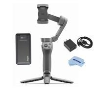 

DJI Osmo Mobile 3 Combo - Power Bundle With VC-1 USB-C Cable and Adapter, Energizer 20000mAh LCD Display Portable Power Bank Black, Microfiber Cloth