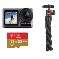 

DJI Osmo Action 4K HDR Camera - Bundle With Tripod, and 32GB Memory Card