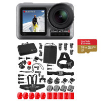 

DJI Osmo Action 4K HDR Camera - Bundle With Froggi Extreme Accessory Set, and 32GB Memory Card
