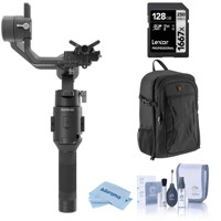 

DJI Ronin-SC Gimbal Stabilizer ' With Travel Kit ' - Bundle With Backpack, 128GB SDXC U3 Card, Cleaning Kit, Microfiber Cloth
