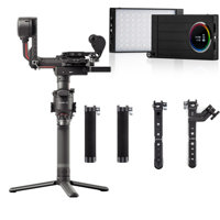 

DJI RS 2 Gimbal Stabilizer Pro Combo Bundle with DJI R Twist Grip Dual Handle, Flashpoint M1 RGB Creative Light