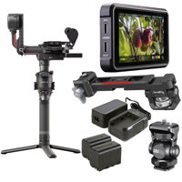 

DJI RS 2 Gimbal Stabilizer Pro Combo Bundle with Atomos Ninja V 5" Recording Monitor, Power Kit, SmallRig Monitor Mount with NATO Clamp, Monitor Mount