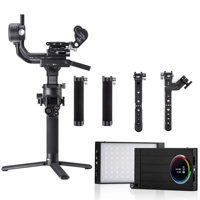 

DJI RSC 2 Gimbal Stabilizer Pro Combo Bundle with DJI R Twist Grip Dual Handle, Flashpoint M1 RGB Creative Light