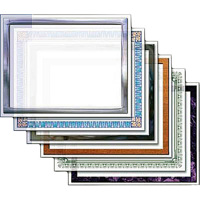 

Dry Lam 4.25x6.25" Pizzazz Decorative Laminating Pouch, Classic Frames, 3 mil, 24 Pack, Black Sheen Pack