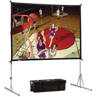 

Da-Lite Fast-Fold Deluxe , Portable Free Standing Rear Projection Screen, 63x84", Diagonal 105", Video Format, DA-Tex Surface.