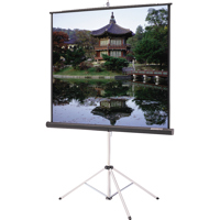 

Da-Lite Picture King Tripod Mounted Projection Screen, 50x50" with Black Carpeted Housing, 70" Diagonal, Matte White Surface.