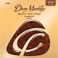 

Dean Markley Signature Series Vintage Bronze Acoustic Guitar Strings, Medium, 13-56 Gauge, 6-String Set