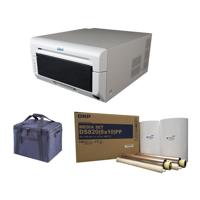 

DNP DS820A 8" Professional Dye-Sublimation Printer for 8x10" and 8x12" Photos - Bundle With DNP Pure Premium Media for DS820A Printer, 8x10", 2x 130 Print Rolls, Printer Carrying Case