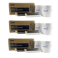 

DNP Premium Digital Media for QW410 Printer, 4x6" Roll, 150 Prints Per Roll, 6 Rolls, 900 Total Prints
