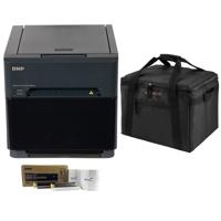 

DNP QW410 4.5" Dye Sublimation Printer, 300x300 dpi, 190 4x6" Prints Per Hour - Bundle With DNP QW410 Printer Media, 4 x 6" , Slinger Padded Printer Carrying Case