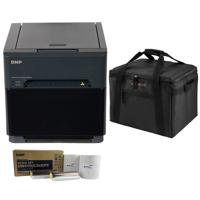 

DNP QW410 4.5" Dye Sublimation Printer, 300x300 dpi, 190 4x6" Prints Per Hour - With DNP QW410 Printer Media,4.5 x 8", Slinger Padded Printer Carrying Case