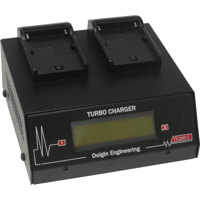 

Dolgin Engineering TC200-i 2-Position Charger with Diagnostics LCD Display, Test Discharge Module and Fast-Charging USB Port for Sony NP-FM500H Batteries