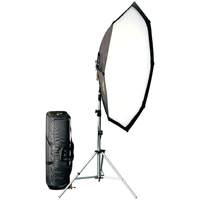 

Dedolight Octodome Tungsten One Light Kit, with DLH1000 Plus 1000W (120-230V) Fixture with 5' Diameter Octodome Softbox, 8' Light Stand