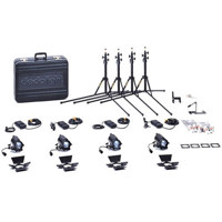 

Dedolight Basic Tungsten Lighting Kit with Four 100 watt DLH4 Heads, Four 230 volt Power Supplies & Accessories.