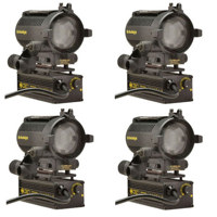 

Dedolight Master 150 Watts Tungsten 4-Light Kit with Scrim Set, Scrim Pouch, Light Shield Ring and Gel Filter Holder