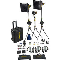 

Dedolight LED hard case lighting kit with 3 x DLED7 bicolor LED light heads, ballasts, soft boxes, DP1.1 and accessories