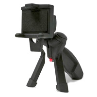 

Dolica SG-100 Handheld Grip Tripod/Stand and Car Adapter for Smartphones & Cameras, 6.5" Fold, 4.25" Tabletop Tripod Height, 180deg. Tilt Angle, Black