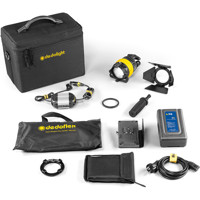

Dedolight Daylight LED Master 1-Light Kit, Includes 1x DLED4-D LED Light, DT4-BAT-AB Battery Power Supply, DLSR70 Speed Ring, DSBSXS Dedoflex Mini Soft Box, DSCM2 Soft Case