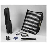 

Dedolight SPA7x2T 230VAC PanAura 7' Tungsten Lighting Kit, Includes Soft Light Head, 2x FEP Lamp, PanAura Octodome, 40 Degree Grid, Soft Case with Wheels