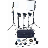 

Dedolight SPS5 5-Light Portable Studio Kit, Includes 2 DLH1x150 Soft Light Head, 3 x DLHM4-300 Light Head, 5 x Light Stand, Mini Softbox, Power Supply, Case