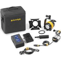 

Dedolight Bi-Color LED 1-Light Kit (Battery Operation), Includes DLED4.1-BI LED Light Head, DT4.1-BAT-AB DC Ballast, 95SI Li-Ion Battery with Charger, Soft Case