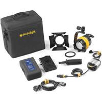 

Dedolight Daylight LED 1-Light Kit (Battery Operation), Includes DLED4.1-BI LED Light Head, DT4.1-BAT-AB DC Ballast, 95SI Li-Ion Battery with Charger, Soft Case