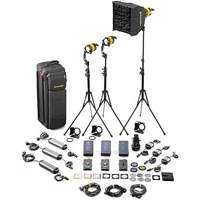 

Dedolight Daylight LED 3-Light Master Kit (Mains & Battery Operation), Includes 3x DLED4.1-D LED Light Head, Mini Softbox, 3x Light Stand, DSC2/2-200 Case