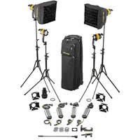 

Dedolight Bi-Color LED 4-Light Basic Kit (AC Operation) Includes 4x DLED4.1-BI LED Light Head, 2x Mini Softbox, 4x Light Stand, DSC2-200 Soft Case