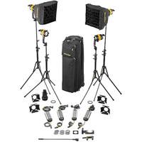 

Dedolight Daylight LED 4-Light Basic Kit (AC Operation) Includes 4x DLED4.1-BI LED Light Head, 2x Mini Softbox, 4x Light Stand, DSC2-200 Soft Case