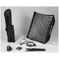 

Dedolight Basic Senior Soft Kit (120V), Includes DLH1000S+ 1K Soft Light Head (120-230V), 2x FEP Lamp, 24x32" Silver Softbox, DSC300S Soft Case, Light Stand