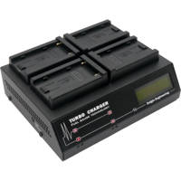

Dolgin Engineering TC400 4-Position Charger for Sony L NP-F97X Camcorder Batteries with Test Discharge Module (TDM) -120-240V AC