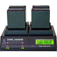 

Dolgin Engineering TC400-EX-TDM Four Position Simultaneous Charger for Sony BP-U30, BP-U60 and BP-U90 Batteries