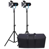 

Dracast Fresnel BoltRay Plus 400 40W LED Bi-Color 2-Light Kit with Sony Battery Plate and Digital Readout