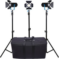 

Dracast Fresnel BoltRay Plus 400 40W LED Daylight 3-Light Kit