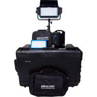 

Dracast Webcast Plus Tungsten 2-Light Kit with 1x LED500 Plus Light, 1x LED200 Plus On-Camera Light, Stands, Batteries, and Power Supplies