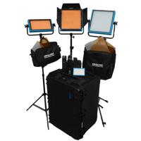 

Dracast ENG Plus 4-Light Complete Kit, Includes 2x LED1000 Plus Bi-Color LED Light, 1x LED500 Plus Bi-Color LED Light, 1x LED200 Plus On-Camera Bi-Color LED Light
