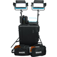 

Dracast Interview Plus 3-Light Complete Kit, Includes 2x LED500 Plus Daylight LED Light, 1x LED200 Plus On-Camera Daylight LED Light