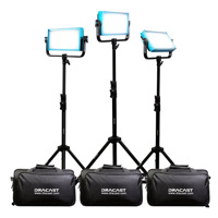 

Dracast LED500 Pro Daylight 3-Light Kit with V-Mount Battery Plates and Stands