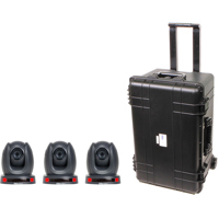 

Datavideo 3x PTC-150TL HD Pan Tilt Zoom Camera Kit, Includes 2x 50' Cat-6 Cable, 100' Cat-6 Cable, HC-800 Carried Case with Wheels
