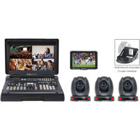 

Datavideo HS-1600T Mobile Studio Kit, Includes HS-1600T 4-Ch Video Streaming Studio, 3x PTC-140T 2.07MP Camera, WM-1 Wall Mounts & TLM-700K 7" LCD Monitor