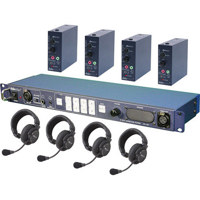 

Datavideo ITC-100 Intercom Base Station, Includes 20m (65') Cables, Belt Packs, Tally Lights for 4 Users and 4 x HP1 Headsets