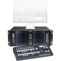 

Datavideo TVS-1000 Trackless Virtual Studio System, HDMI Video/Mini Phone Jack Audio Input, HDMI Video Output, H.264/MPEG-2 Recording Format
