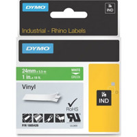 

Dymo 1805426 Rhino 1" Green Vinyl Tape (White Print)