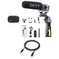 

Deity Microphones V-Mic D3 Pro Super Cardioid Directional Condenser Shotgun Microphone with Location Kit - With 13' Microphone/Headphone Audio Extension Cable