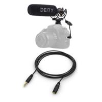 

Deity Microphones V-Mic D3 Pro Super Cardioid Directional Condenser Shotgun Microphone, -50dB to 28dB Sensitivity - With 13' Microphone/Headphone Audio Extension Cable