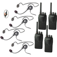 

Eartec SC-1000 4-User Two-Way Radio System with 4x Cyber Inline PTT Headsets