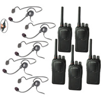 

Eartec SC-1000 5-User Two-Way Radio System with 5x Cyber Inline PTT Headsets
