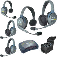 

Eartec HUB523 Hub Mini Duplex Base 5-Person System, Includes 2x Single Headset, 3x Double Headset