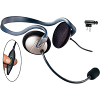 

Eartec Monarch Midweight Dual-Ear Inline PTT Headset with Mic and 2-Pin Motorola Connector for PTT Radios