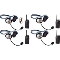 

Eartec SC-1000 4-User Two-Way Radio System with 4x Monarch Inline PTT Headsets